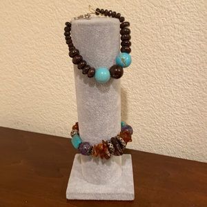 Bracelets, set of two.